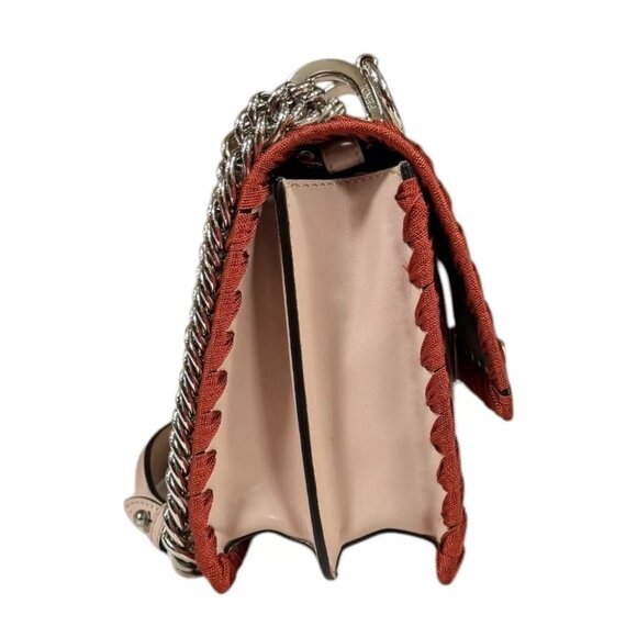 FENDI Shoulder Bag Cross Body leather Chain Canai mini used - Picture 4 of 9